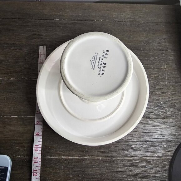 Rae Dunn Artisan Happy Spring Cake Dessert Stand Plate Platter Easter Dinner - Picture 11 of 13